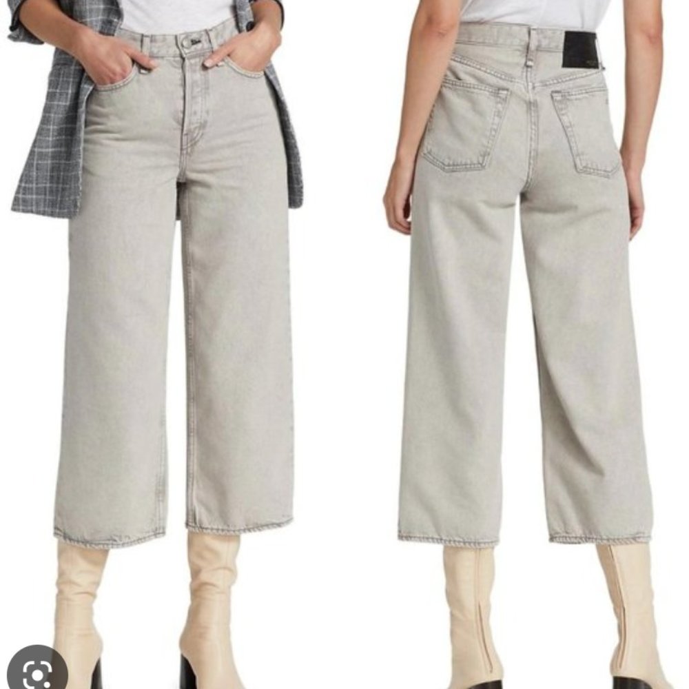 Rag & Bone Jeans Size 27 Maya High-Rise Ankle Wide Leg